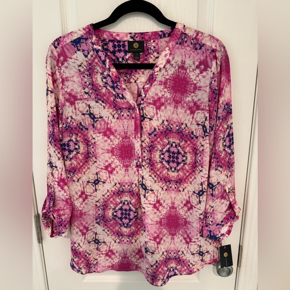 JM Collection Floral Blouse